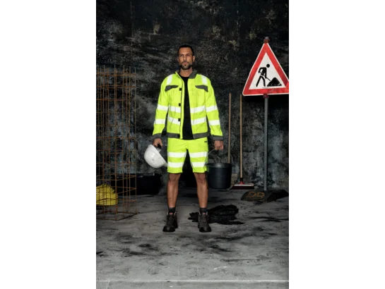 NEON Werkjas Antraciet Geel