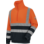 Sweat de travail zippé HAUTE VISIBILITE Orange/Marine