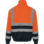 Sweat de travail zippé HAUTE VISIBILITE Orange/Marine